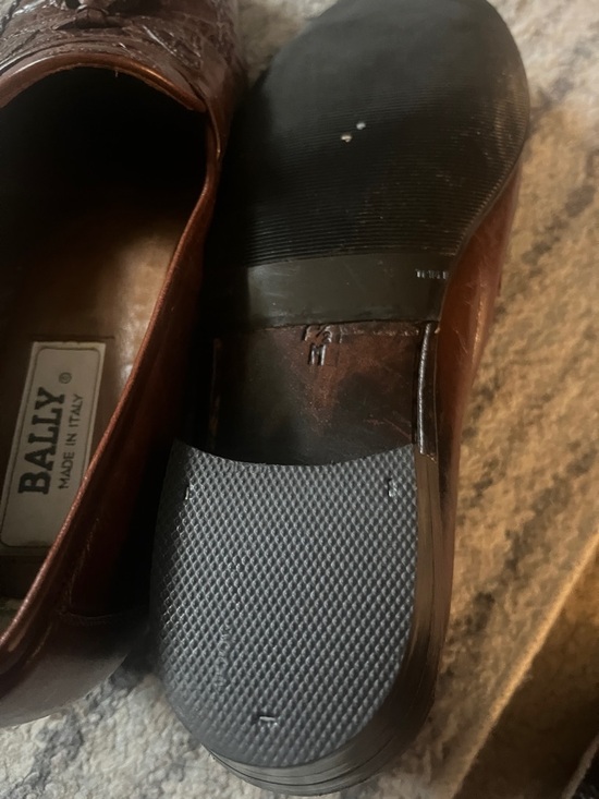 Bally Italy Dark Brown Leather Tassel Loafers 7.5 EUC ( vintage) main image 5